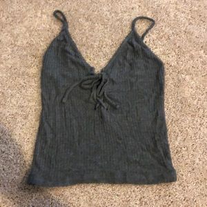 Brandy Melville Lace Up Crop Tank